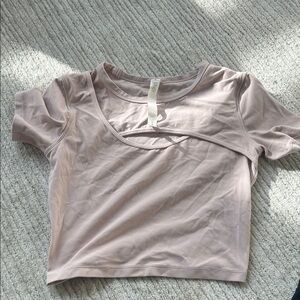 lululemon athletica Light Purple Crop Top